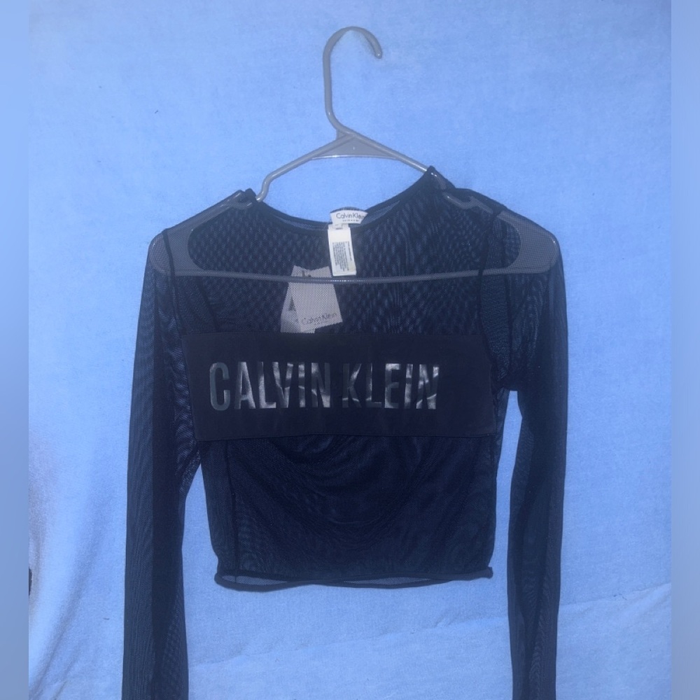 Calvin Klein Long Sleeve Swimwear Top